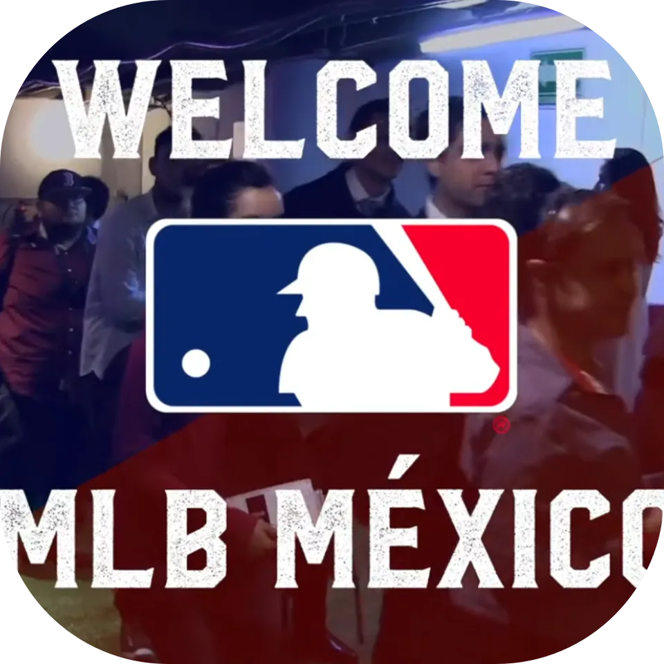Activación en el evento de bienvenida de la MLB a México, capturando la emoción de los aficionados y personalidades en el Auditorio BlackBerry.